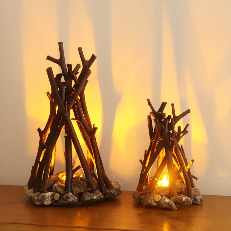 Creative Branch-Shaped Decorative Three-Dimensional Bonfire Ornament
