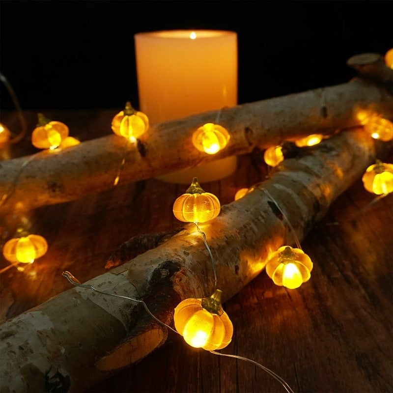 Halloween Pumpkin-Shaped Scene Decoration String Of Lights