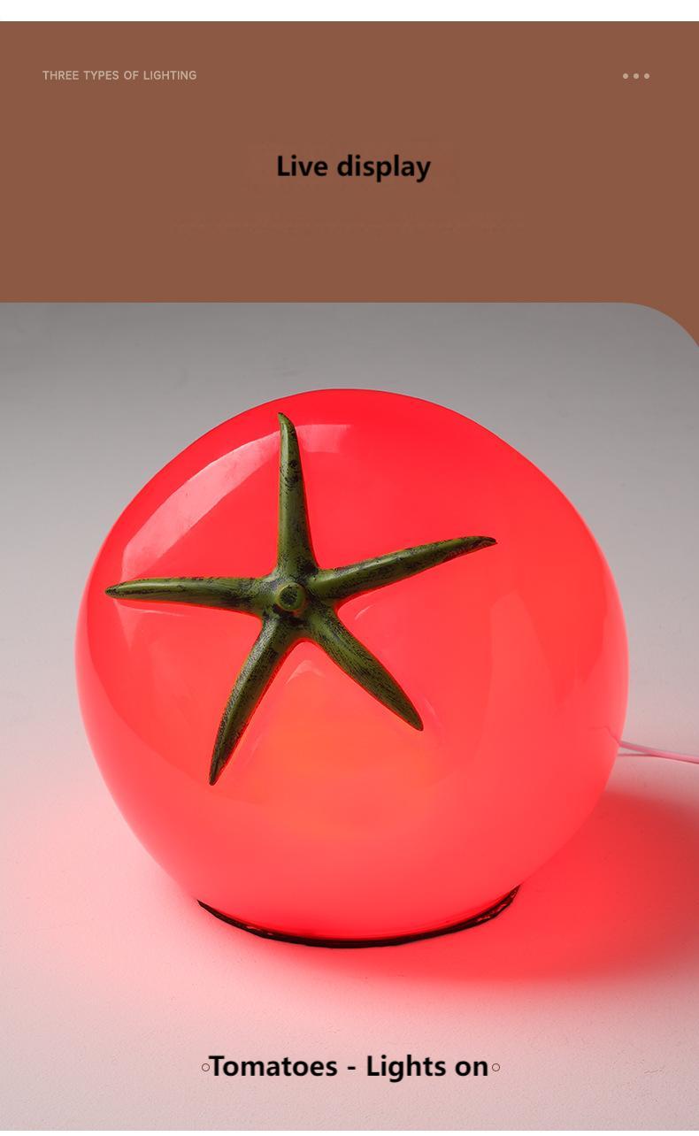 Decorative small lamp tomato night light tomato lamp tabletop decoration