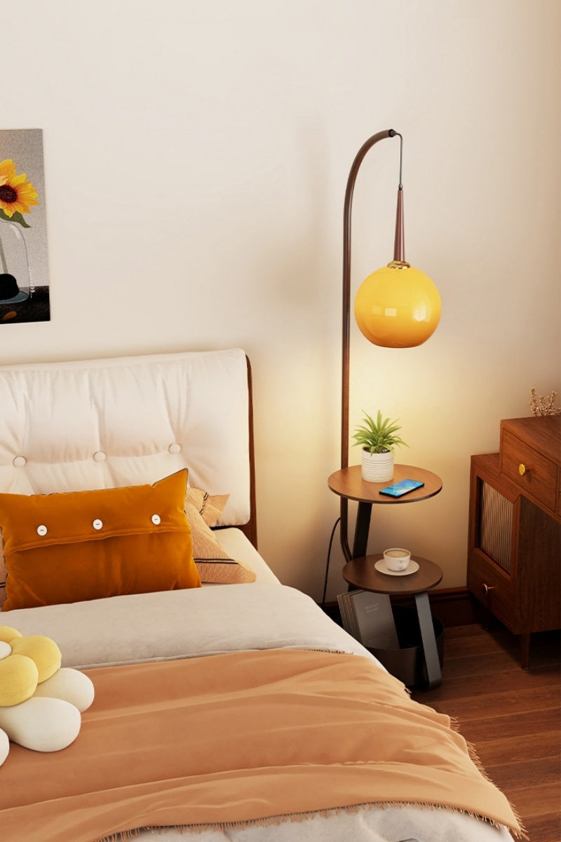 Retro Floor Lamp With Storage Function