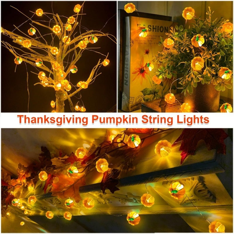 Halloween Pumpkin-Shaped Scene Decoration String Of Lights