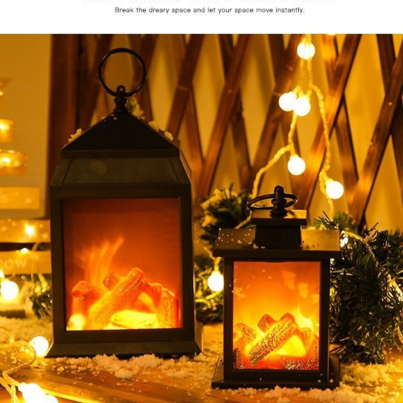 Simulated LED Flame-Shaped Fireplace Decorative Light