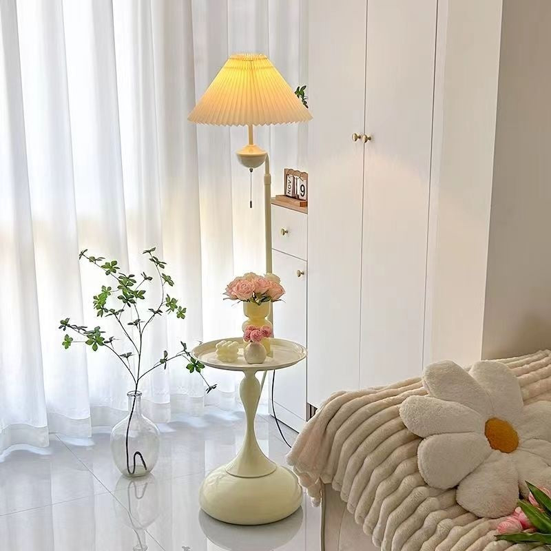 Cream Table Floor Lamp
