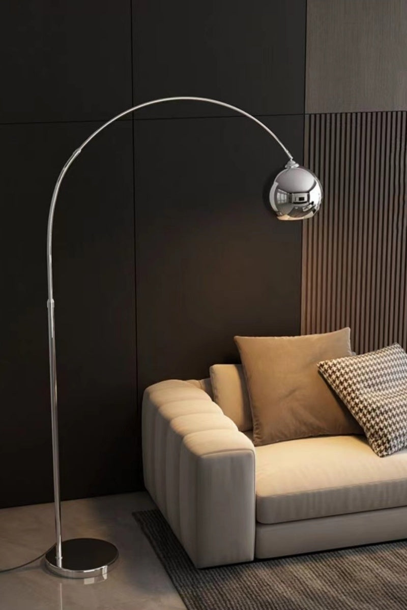 Silver Simple Floor Lamp