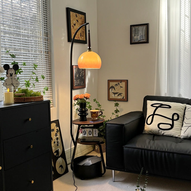 Retro Floor Lamp With Storage Function