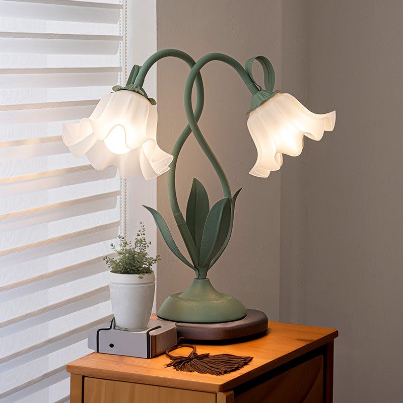 Double Flower Romantic Atmosphere Table Lamp