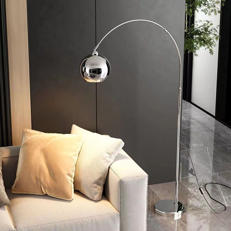 Silver Simple Floor Lamp