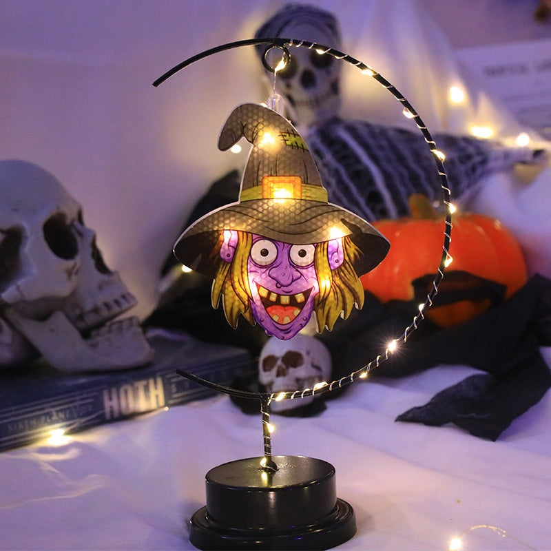 Halloween Iron And Copper Wire Lanterns, Party Atmosphere Decorative Lights
