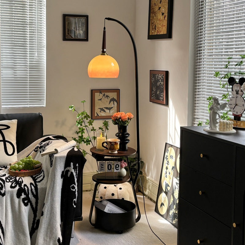 Retro Floor Lamp With Storage Function