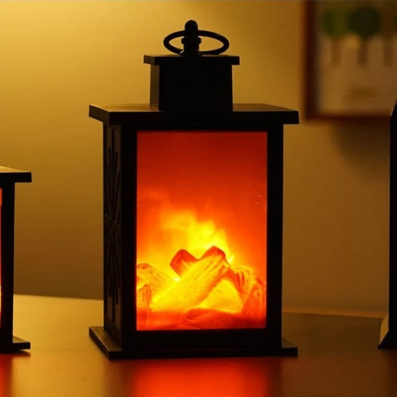 Simulated LED Flame-Shaped Fireplace Decorative Light