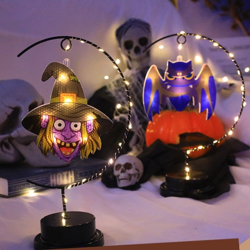 Halloween Iron And Copper Wire Lanterns, Party Atmosphere Decorative Lights