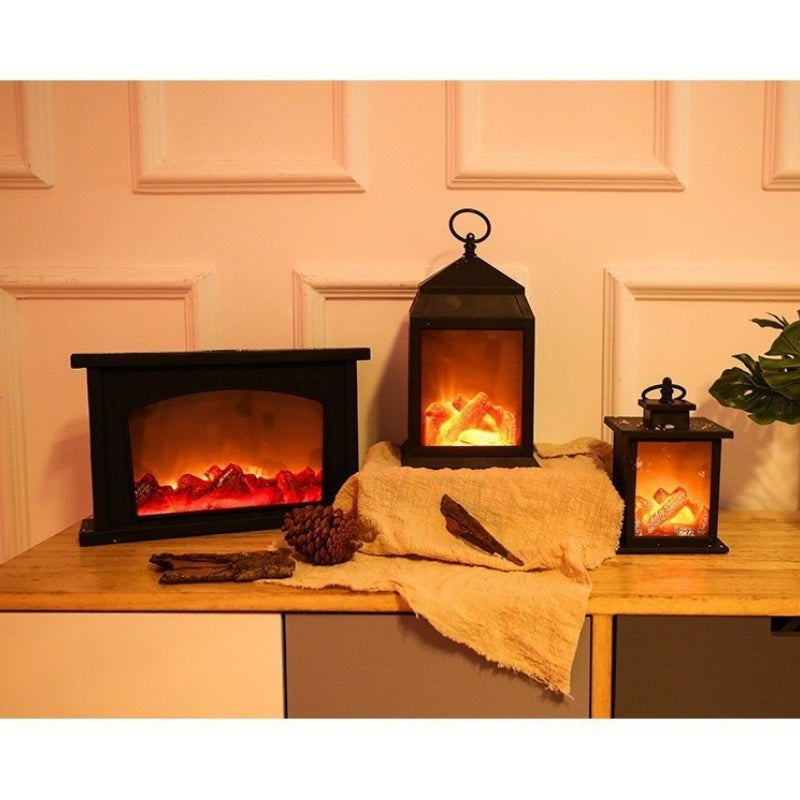 Simulated LED Flame-Shaped Fireplace Decorative Light