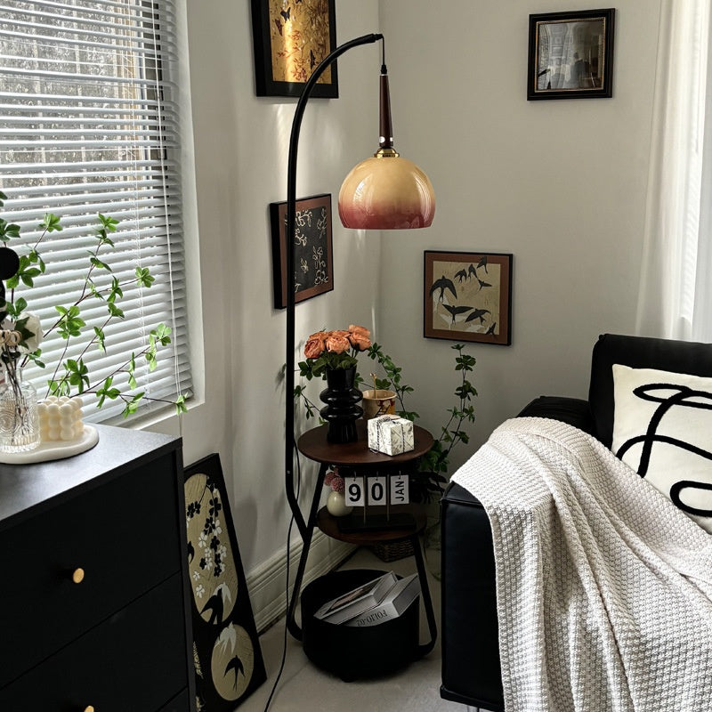 Retro Floor Lamp With Storage Function