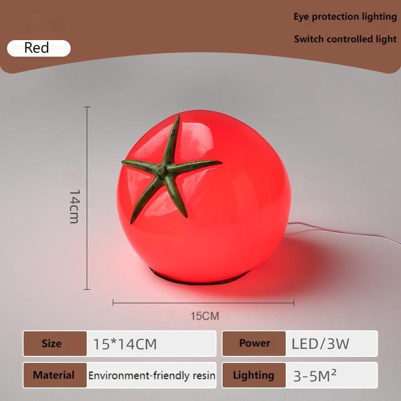Decorative small lamp tomato night light tomato lamp tabletop decoration