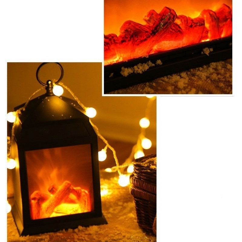 Simulated LED Flame-Shaped Fireplace Decorative Light