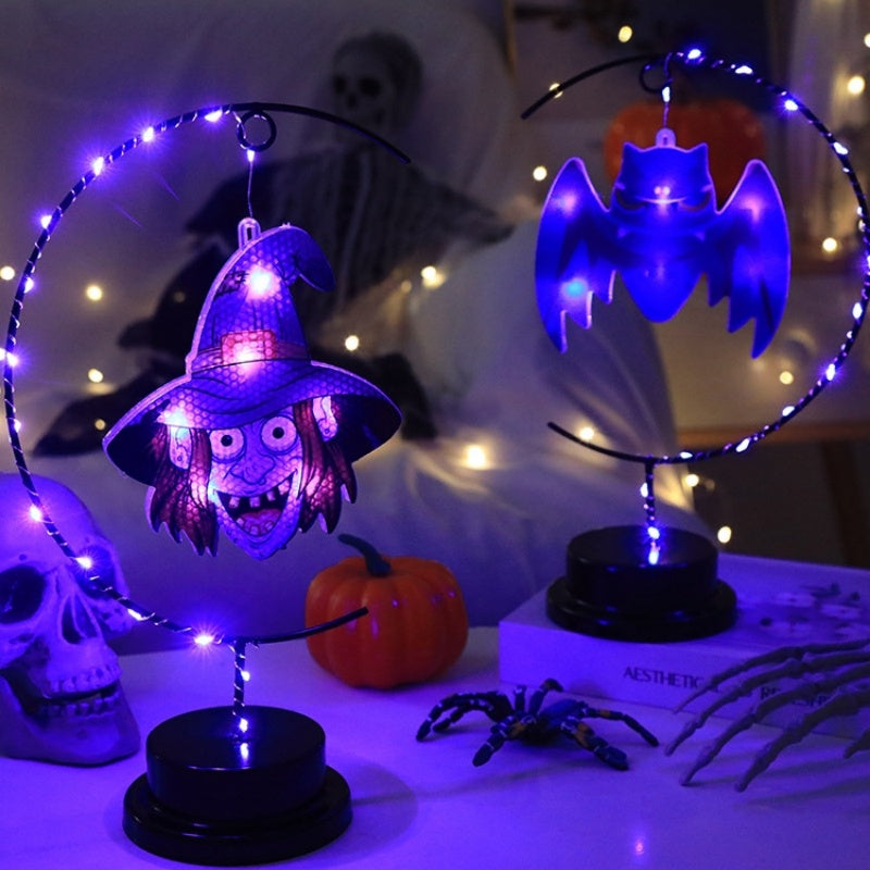 Halloween Iron And Copper Wire Lanterns, Party Atmosphere Decorative Lights