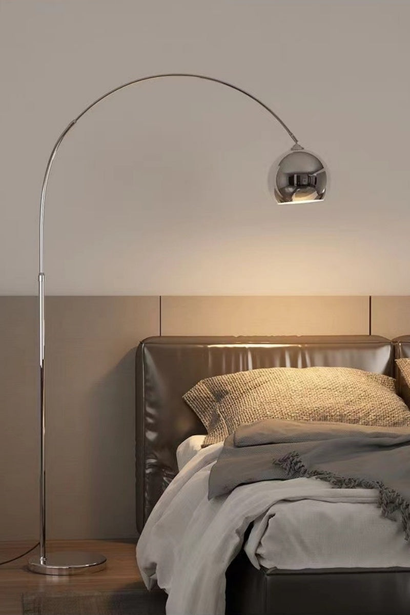 Silver Simple Floor Lamp
