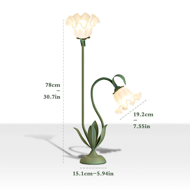Double Flower Romantic Atmosphere Table Lamp
