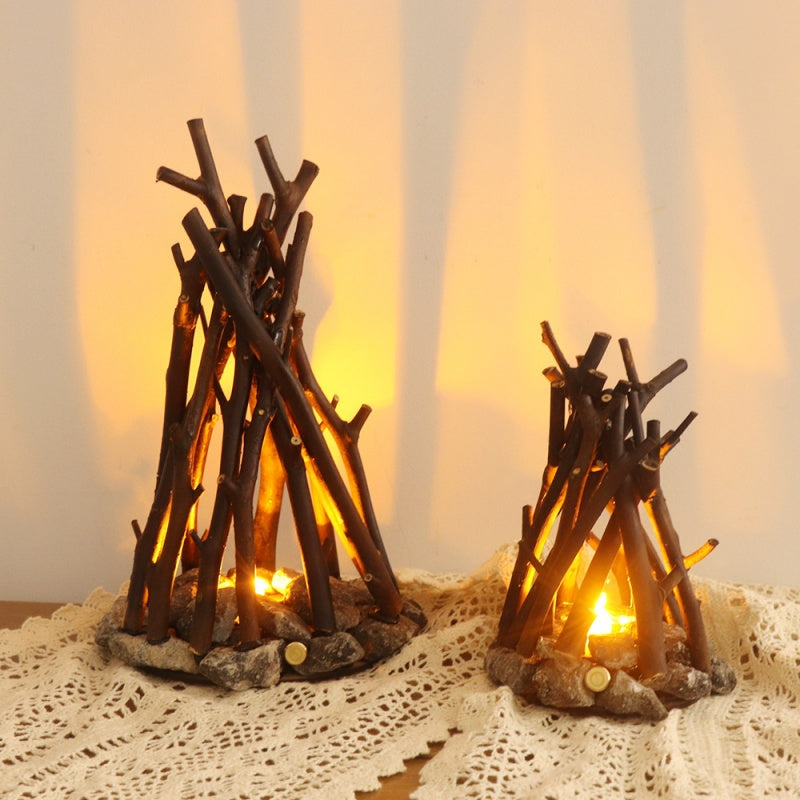 Creative Branch-Shaped Decorative Three-Dimensional Bonfire Ornament