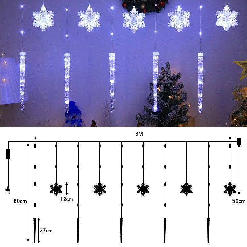 Christmas Atmosphere Snowflake Decorative Lamp