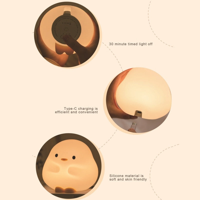 DuDu Duck Silicone Bedroom Night Light