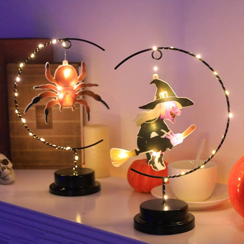 Halloween Iron And Copper Wire Lanterns, Party Atmosphere Decorative Lights