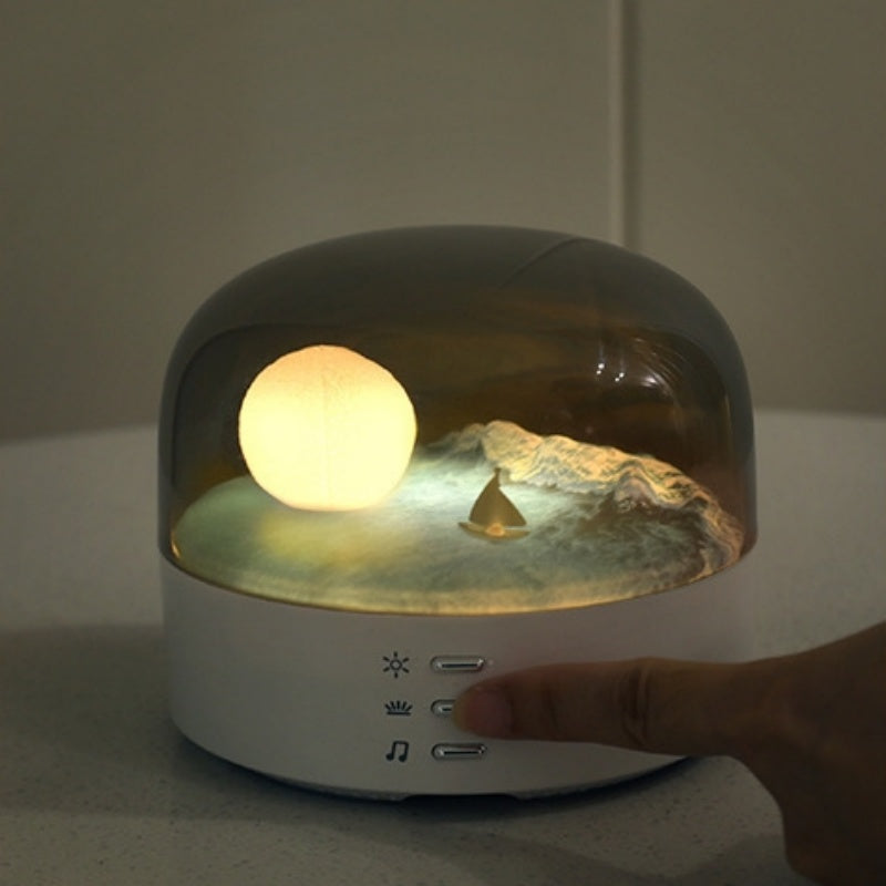 Moon Boat Bluetooth Speaker Night Lamp