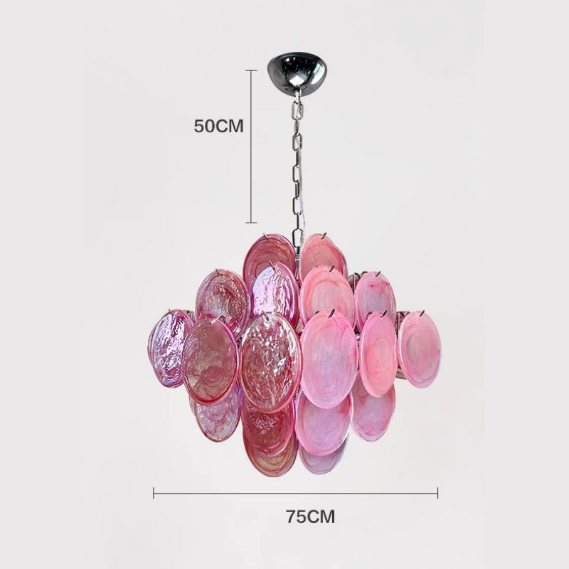 Dreamy And High-End Glass Chandelier For Living Room Dining Room And Bedroom