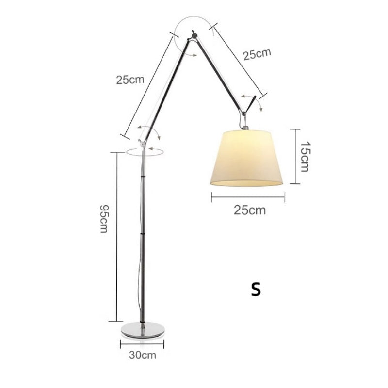 Simple Swing Arm Floor Lamp