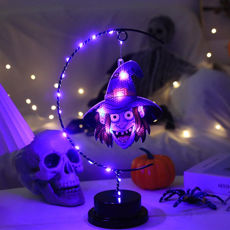 Halloween Iron And Copper Wire Lanterns, Party Atmosphere Decorative Lights