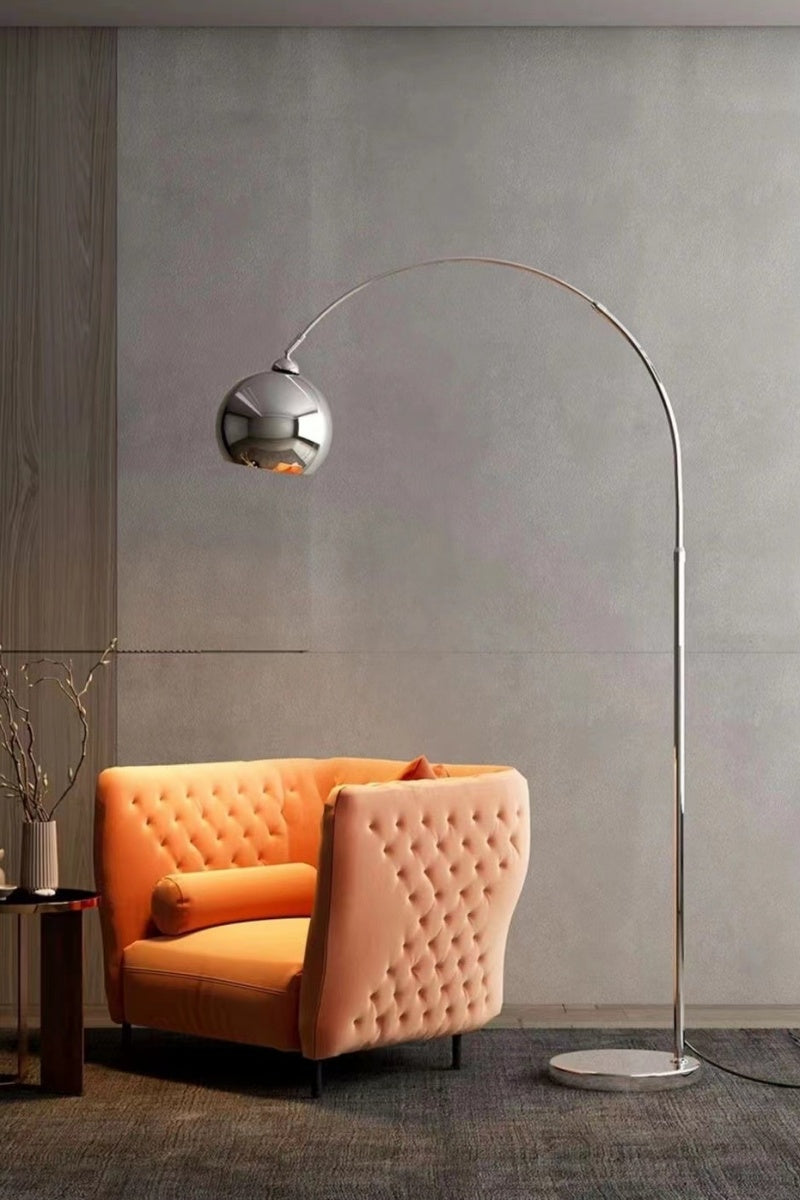 Silver Simple Floor Lamp