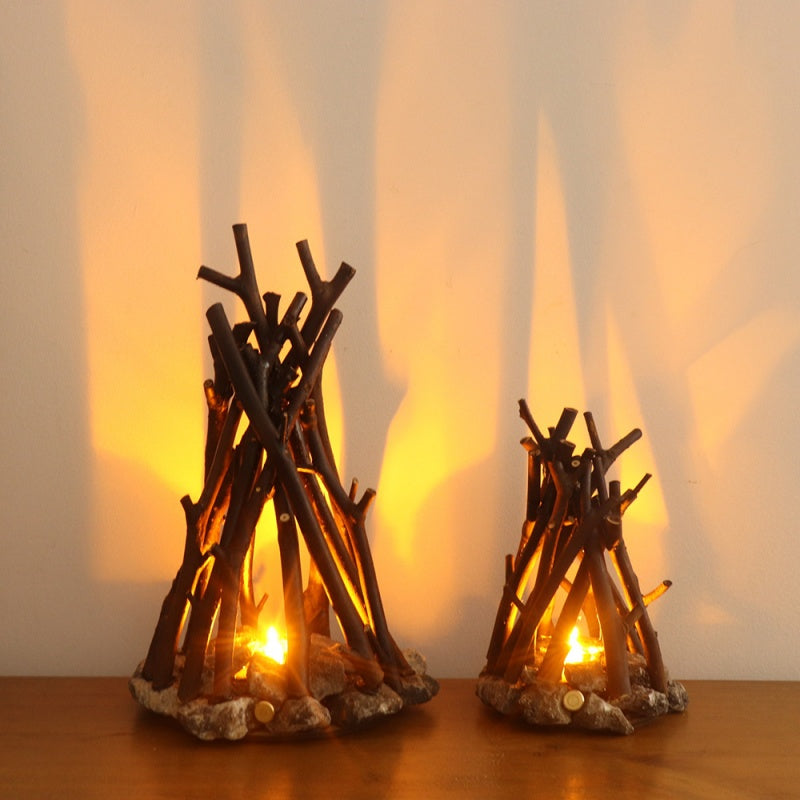 Creative Branch-Shaped Decorative Three-Dimensional Bonfire Ornament