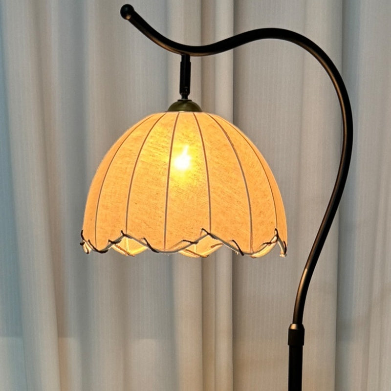 Medieval Style Bedside Table Floor Lamp