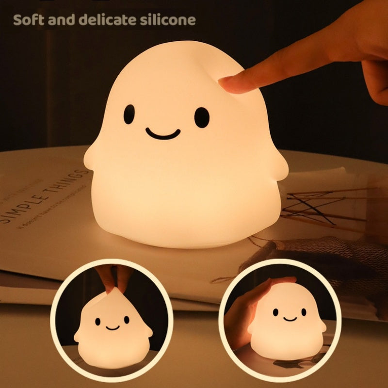 Cute Ghost Bedside Night Light For Halloween