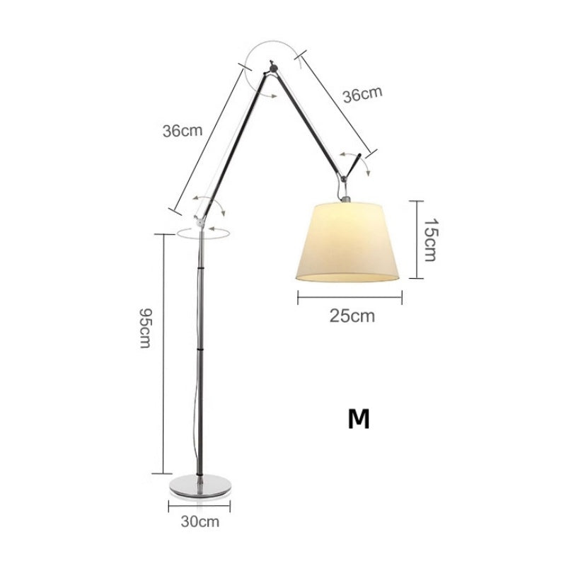 Simple Swing Arm Floor Lamp