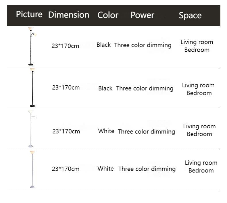 Modern simple Nordic creative bedroom study living room sofa led floor lamp
