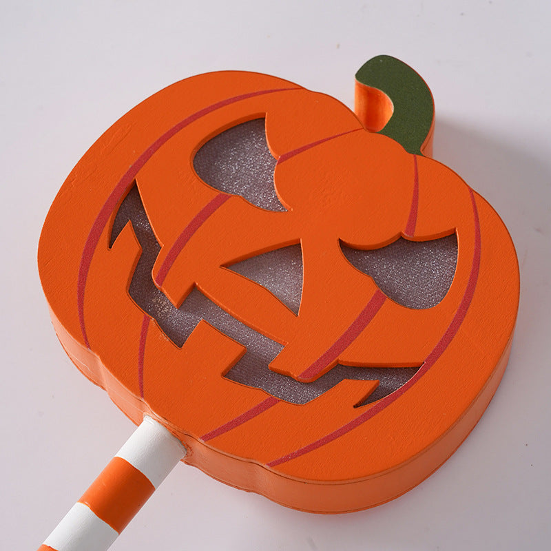 Halloween-Themed Wooden Decorative Lights