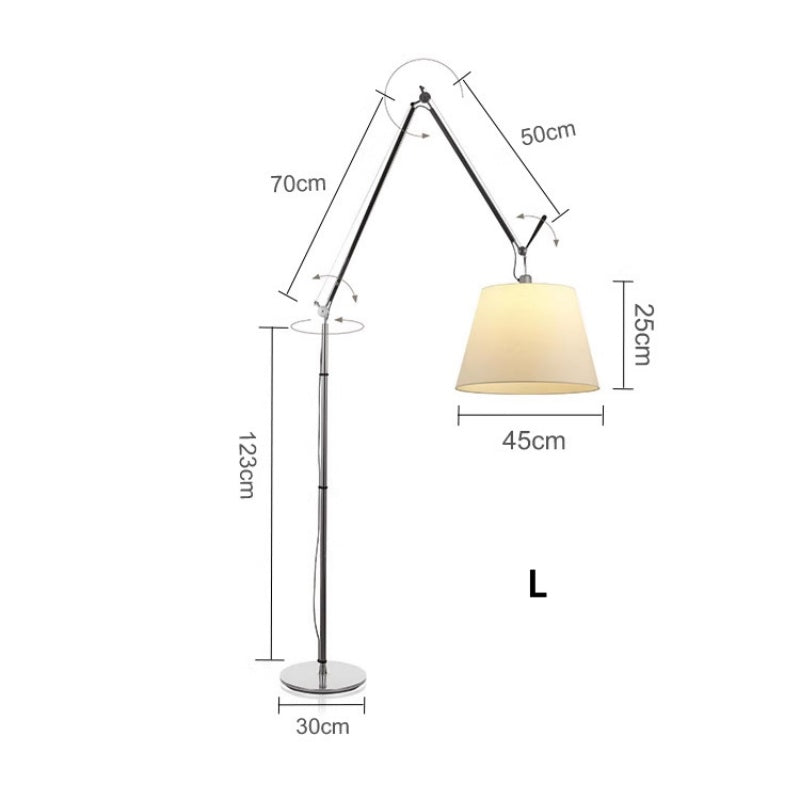 Simple Swing Arm Floor Lamp