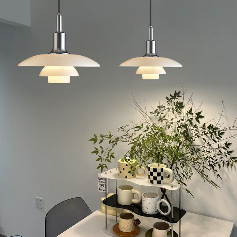 Design-Sense Glass Chandelier For Bedroom And Dining Room