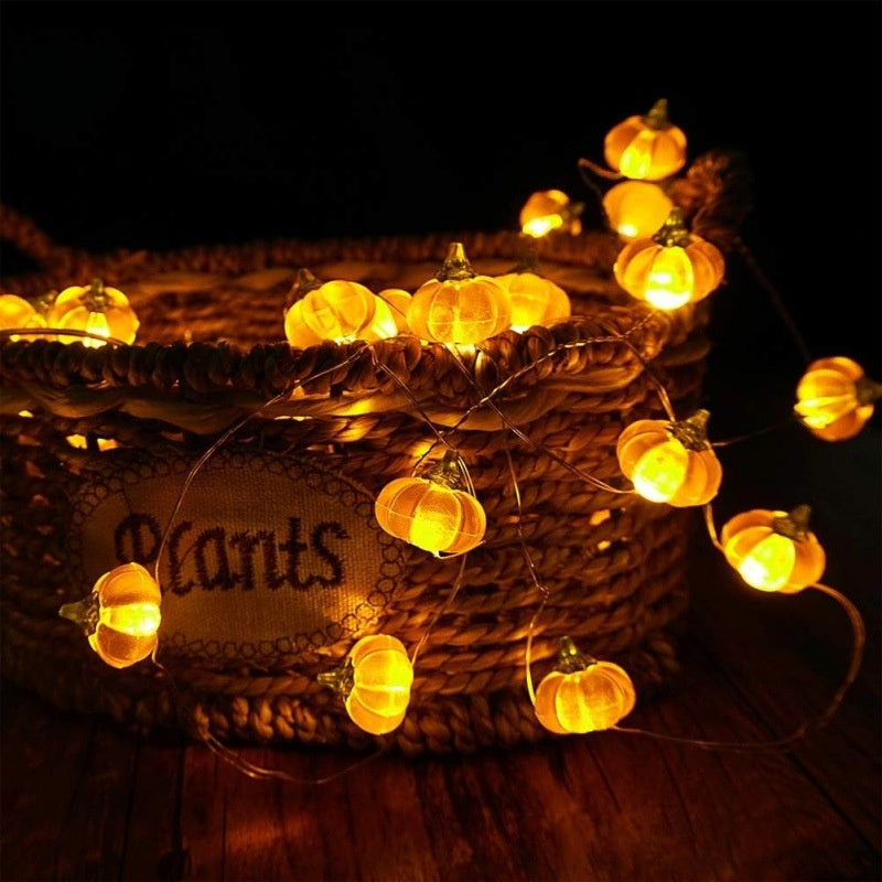 Halloween Pumpkin-Shaped Scene Decoration String Of Lights