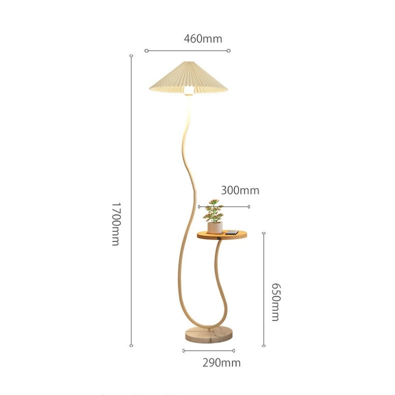 Retro Floor Lamp With Coffee Table