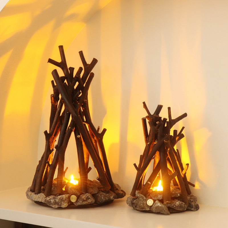 Creative Branch-Shaped Decorative Three-Dimensional Bonfire Ornament