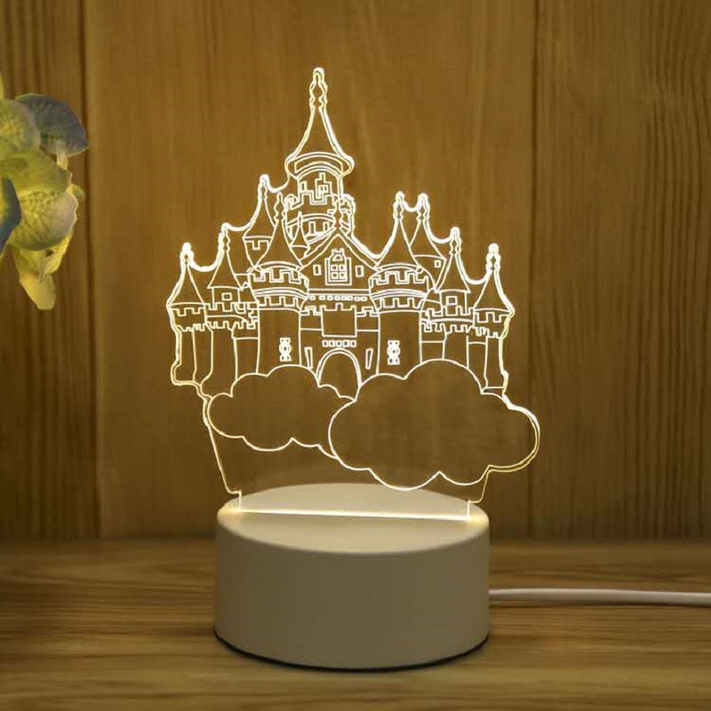 Creative 3D nightlight children's cartoon LOGO lamp Birthday gift student graduation gift