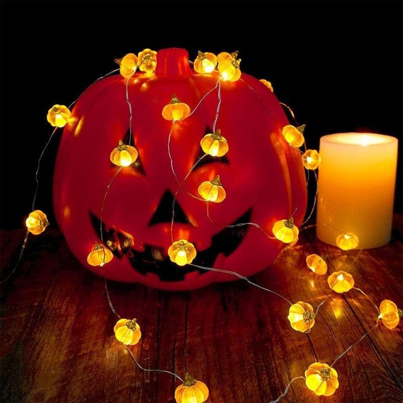 Halloween Pumpkin-Shaped Scene Decoration String Of Lights