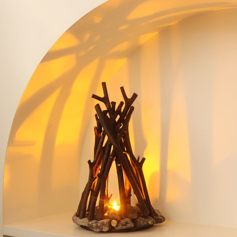 Creative Branch-Shaped Decorative Three-Dimensional Bonfire Ornament