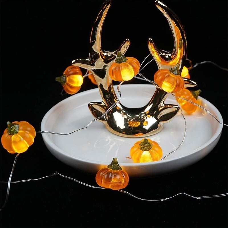 Halloween Pumpkin-Shaped Scene Decoration String Of Lights