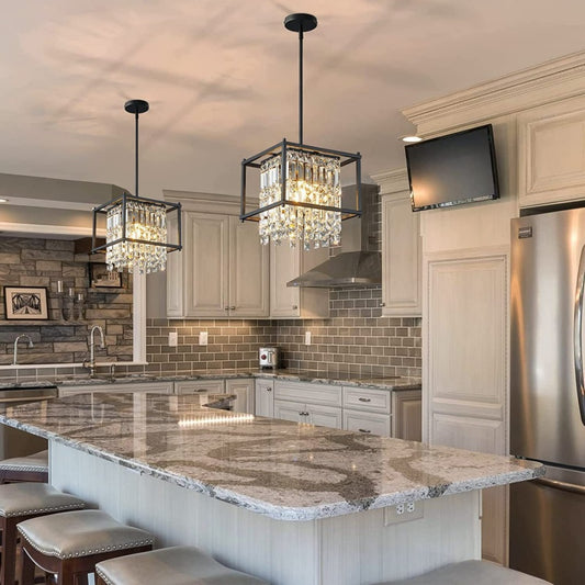 Crystal Chandelier Bedroom Dining Room Kitchen Minimalistic