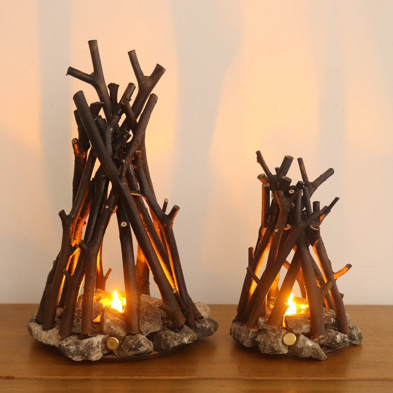 Creative Branch-Shaped Decorative Three-Dimensional Bonfire Ornament