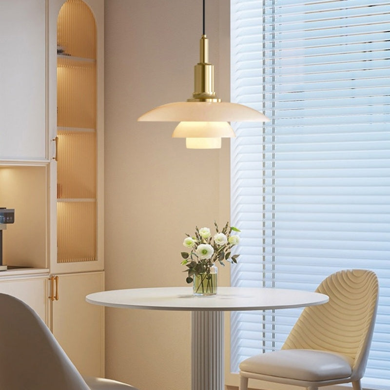 Design-Sense Glass Chandelier For Bedroom And Dining Room