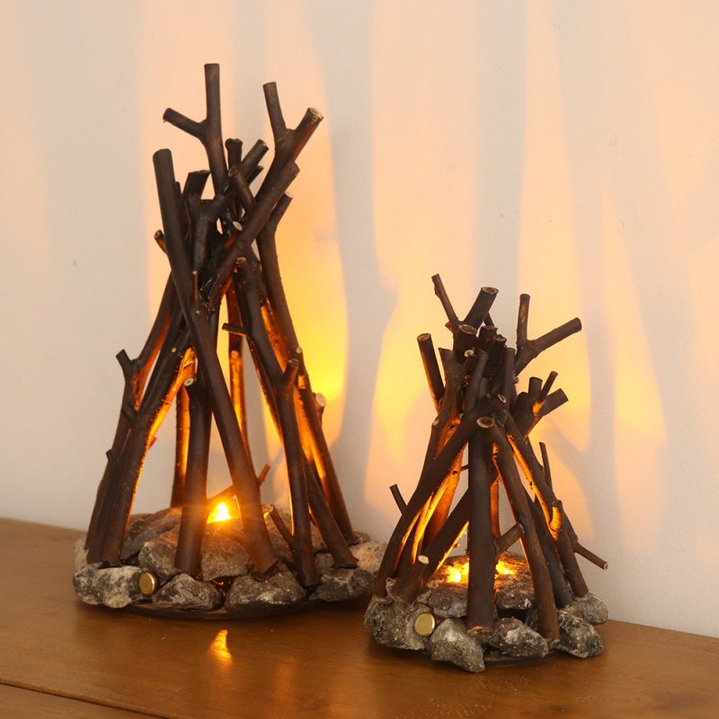 Creative Branch-Shaped Decorative Three-Dimensional Bonfire Ornament
